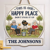 Custom Wood Sign - Personalized Summer Vacation And Travel Gifts Husband And Wife, Him And Her - Together Is Our Favorite Place