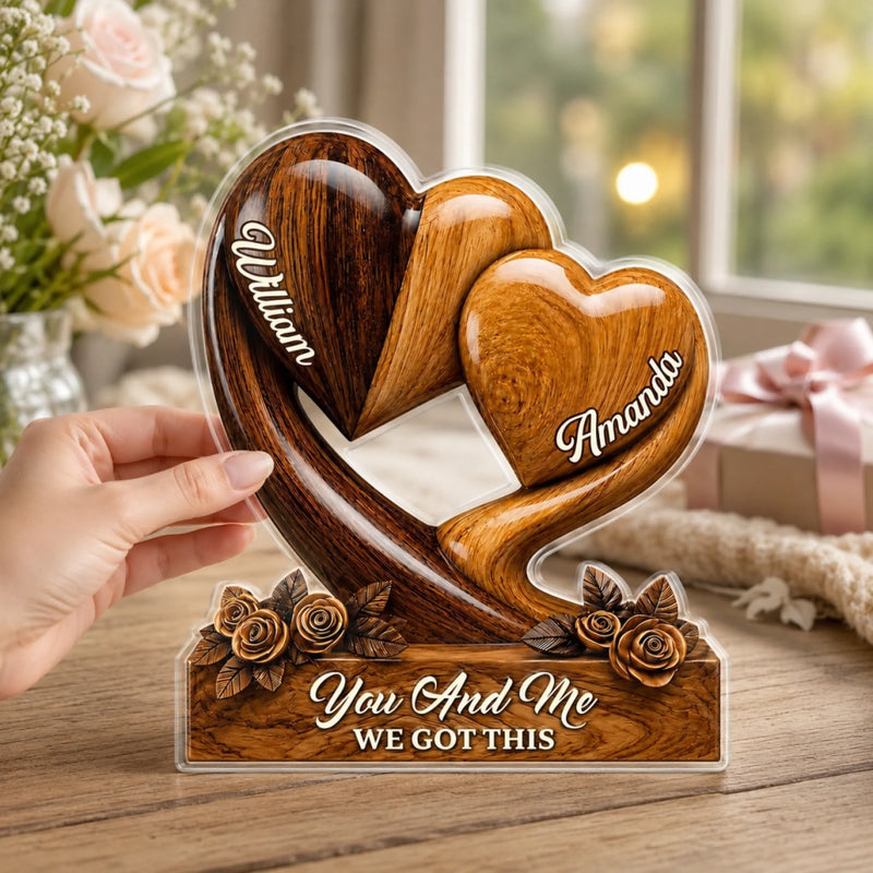 Custom Acrylic Plaque - Personalized Anniversary Wedding Gifts For Husband And Wife, Him And Her - Together Every Season