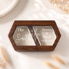 Custom Wedding Ring Box - Personalized Anniversary Wedding Gifts For Husband And Wife, Him And Her - Our Forever Keepsake