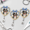 Custom Photo Acrylic Badge Reel - Personalized  Birthday Gifts For Dog Cat Lovers, Dog Dad And Mom, Cat Owners - Sweetest Coworker On My Badge