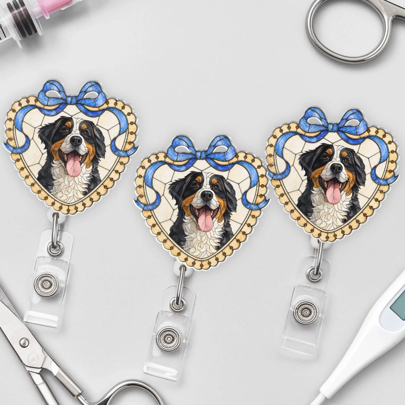 Custom Photo Acrylic Badge Reel - Personalized  Birthday Gifts For Dog Cat Lovers, Dog Dad And Mom, Cat Owners - Sweetest Coworker On My Badge