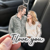 Custom Photo Acrylic Car Ornament - Personalized Anniversary Wedding Gifts For Husband And Wife, Him And Her - Drive Safe My Love