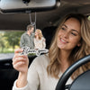 Custom Photo Acrylic Car Ornament - Personalized Anniversary Wedding Gifts For Husband And Wife, Him And Her - Drive Safe My Love