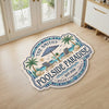 Custom Poolside Shaped Doormat - Personalized Summer Vacation And Travel Gifts For Mom, Dad, Brother, Sister - Welcome To Paradise