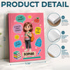 Custom Kids Hardcover Journal - Personalized Back To School Gifts For Kids - Ready To Shine