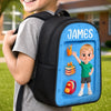 Custom Kids Front Printed Backpack - Personalized Back To School Gifts For Kids - The World Is Amazing