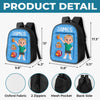 Custom Kids Front Printed Backpack - Personalized Back To School Gifts For Kids - The World Is Amazing