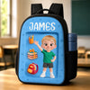 Custom Kids Front Printed Backpack - Personalized Back To School Gifts For Kids - The World Is Amazing
