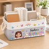 Custom Kids Storage Basket - Personalized Back To School Gifts For Kids - Tiny Hands Big Fun