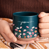 Custom Pottery Mug - Personalized Birthday Gifts For Wife, Daughter, Besties, Sisters, Granddaughter, Grandma, Mom, Yourself - Bloom With Grace