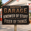 Custom Home Decor Metal Sign - Personalized Birthday Gifts For Husband, Son, Grandson, Brother, Grandpa, Dad, Yourself - Where Broken Things Go To Get Fixed