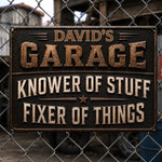 Custom Home Decor Metal Sign - Personalized Birthday Gifts For Husband, Son, Grandson, Brother, Grandpa, Dad, Yourself - Where Broken Things Go To Get Fixed
