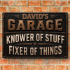 Custom Home Decor Metal Sign - Personalized Birthday Gifts For Husband, Son, Grandson, Brother, Grandpa, Dad, Yourself - Where Broken Things Go To Get Fixed