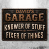 Custom Home Decor Metal Sign - Personalized Birthday Gifts For Husband, Son, Grandson, Brother, Grandpa, Dad, Yourself - Where Broken Things Go To Get Fixed