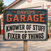Custom Home Decor Metal Sign - Personalized Birthday Gifts For Husband, Son, Grandson, Brother, Grandpa, Dad, Yourself - Master Of Tools, Legend Of Fixes