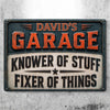 Custom Home Decor Metal Sign - Personalized Birthday Gifts For Husband, Son, Grandson, Brother, Grandpa, Dad, Yourself - Master Of Tools, Legend Of Fixes