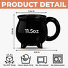 Custom 12oz Ceramic Cauldron Coffee Mug - Personalized Halloween Witchy Gifts For Wife, Daughter, Besties, Sisters, Granddaughter, Grandma, Mom, Yourself - Mystic Soul