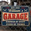 Custom Mechanic Home Decor Metal Sign - Personalized Birthday Gifts For Husband, Son, Grandson, Brother, Grandpa, Dad, Yourself - Tools And Talent