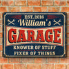 Custom Mechanic Home Decor Metal Sign - Personalized Birthday Gifts For Husband, Son, Grandson, Brother, Grandpa, Dad, Yourself - Tools And Talent