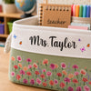 Custom Storage Basket - Personalized Birthday Gifts For Wife, Daughter, Besties, Sisters, Granddaughter, Grandma, Mom, Yourself - A Blooming Treat For Yourself