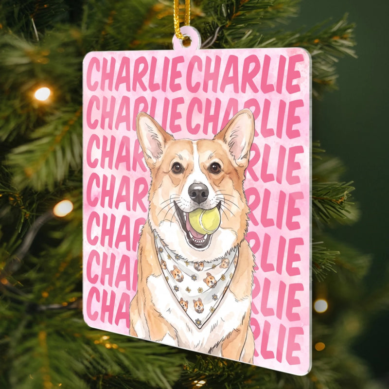 Custom Photo Acrylic Ornament - Personalized Christmas Birthday Gifts For Dog Cat Lovers, Dog Dad And Mom, Cat Owners - Keeping Fur Babies Close Always