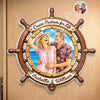Custom Photo Cruise Ship Door Magnet - Personalized Summer Vacation And Travel Gifts For Husband And Wife, Him And Her, Cruise Lovers - Making Waves With You