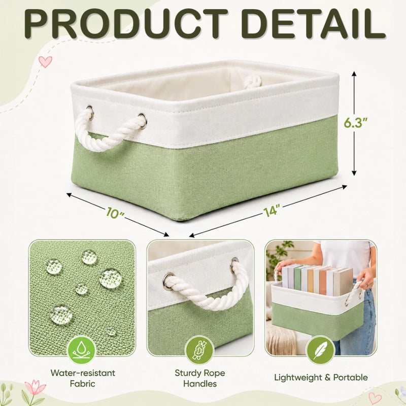 Custom Storage Basket - Personalized Birthday Gifts For Wife, Daughter, Besties, Sisters, Granddaughter, Grandma, Mom, Yourself - Uniquely Hers, Beautifully Blooming