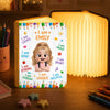 Custom Kids Foldable LED Magic Book Lamp - Personalized Back To School Gifts For Kids - Ready To Learn