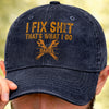 Custom Cap - Personalized Birthday Gifts For Husband, Son, Grandson, Brother, Grandpa, Dad, Yourself - The Man Behind The Tools