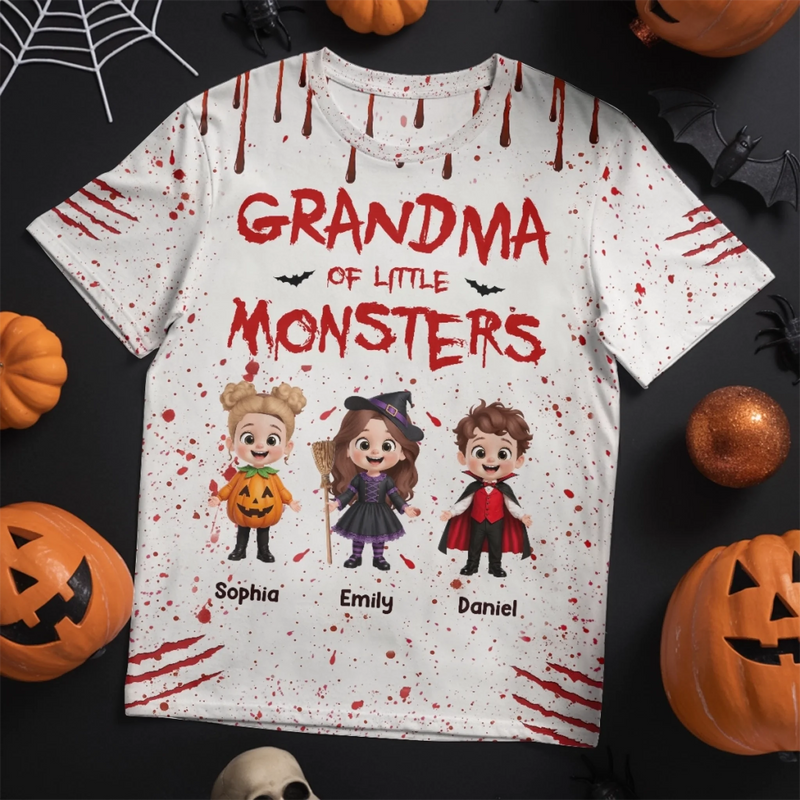 Custom T-shirt - Personalized Halloween Birthday Gifts For Mom, Grandma - Too Cute To Spook