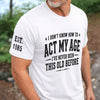 Custom T-Shirt - Personalized Birthday Gifts For Husband, Son, Grandson, Brother, Grandpa, Dad, Yourself - Built Different