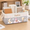 Custom Storage Basket - Personalized Baby Shower, Gender Reveal Gifts For New Moms, New Dads, New Parents- Tiny Hands Big Love