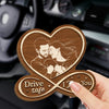 Custom Photo Car Visor Clip - Personalized Anniversary Wedding Gifts For Husband And Wife, Him And Her - Always Together On The Road