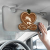 Custom Photo Car Visor Clip - Personalized Anniversary Wedding Gifts For Husband And Wife, Him And Her - Always Together On The Road