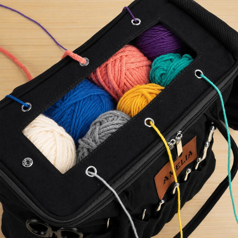 Custom Yarn Storage Bag - Personalized Birthday Gifts For Crochet Knitting Lovers, Crocheters, Knitters - Made For My Hobby