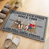 Custom Home Decor Decorative Mat - Personalized Summer Vacation And Travel Gifts For Husband And Wife, Him And Her - Together, Annoying The World