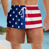 Custom Funny Patriotic Men Swim Trunks - Personalized Birthday Gifts For Husband, Son, Grandson, Brother, Grandpa, Dad, Yourself - Look Twice