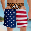 Custom Funny Patriotic Men Swim Trunks - Personalized Birthday Gifts For Husband, Son, Grandson, Brother, Grandpa, Dad, Yourself - Warning Wide Load