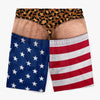 Custom Funny Patriotic Men Swim Trunks - Personalized Birthday Gifts For Husband, Son, Grandson, Brother, Grandpa, Dad, Yourself - Warning Wide Load