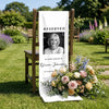 Custom Photo Wedding Chair Sign - Personalized Memorial Sympathy Gifts For Brides & Grooms - Honoring Beautiful Memories