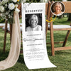 Custom Photo Wedding Chair Sign - Personalized Memorial Sympathy Gifts For Brides & Grooms - Honoring Beautiful Memories