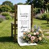 Custom Wedding Chair Sign - Personalized Memorial Sympathy Gifts For Brides & Grooms - Remembered With Love