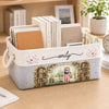 Custom Storage Basket - Personalized Bookish Gifts For Book Lovers, Bookworms, Readers - Happiness Is A Room Full Of Books