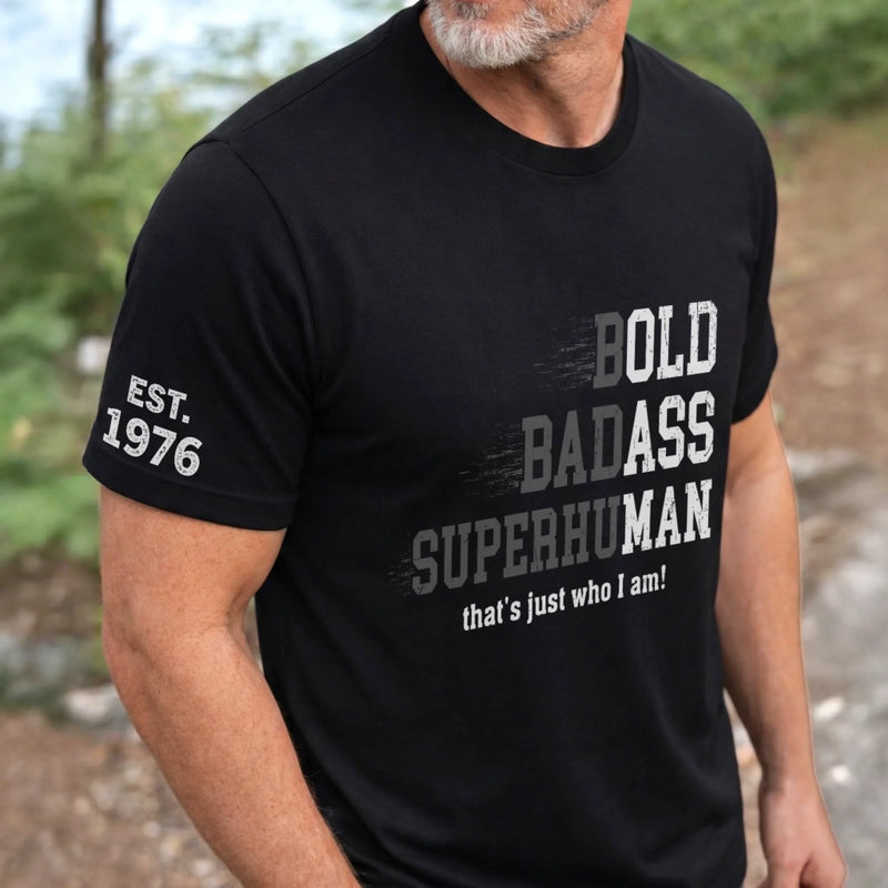 Custom T-Shirt - Personalized Birthday Gifts For Husband, Son, Grandson, Brother, Grandpa, Dad, Yourself - Still The Coolest Guy In The Room