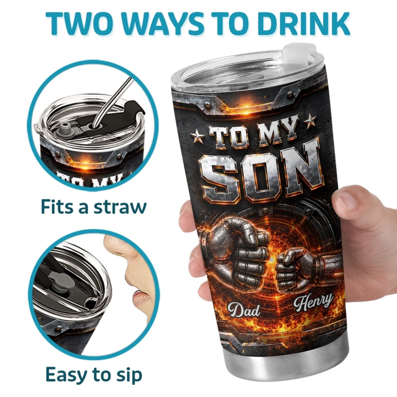 Custom Tumbler - Personalized Birthday Gifts For Son - Never Forget That I Love You