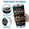 Custom Tumbler - Personalized Birthday Gifts For Son - Stay Strong And Believe In Yourself