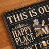 Custom Wood Sign - Personalized Summer Vacation And Travel Gifts Husband And Wife, Him And Her - Home Starts With Together