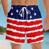 Custom Funny Patriotic Men Swim Trunks - Personalized Birthday Gifts For Husband, Son, Grandson, Brother, Grandpa, Dad, Yourself - The View Wins