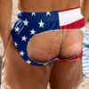 Custom Funny Patriotic Men Swim Trunks - Personalized Birthday Gifts For Husband, Son, Grandson, Brother, Grandpa, Dad, Yourself - Walk Away Winner