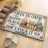 Custom Home Decor Decorative Mat - Personalized Summer Vacation And Travel Gifts For Husband And Wife, Him And Her - Love Lives Here, Always